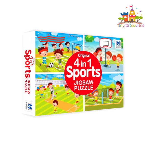 Sports Frenzy 4-in-1 Puzzle Set - Image 5