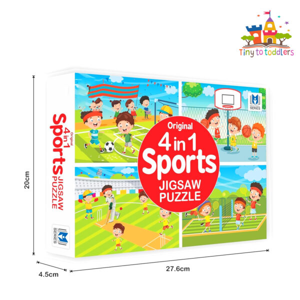 Sports Frenzy 4-in-1 Puzzle Set - Image 4