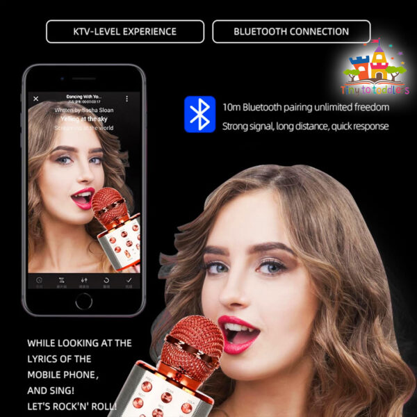Handheld Karaoke Mic with Built-in Speaker - Image 7