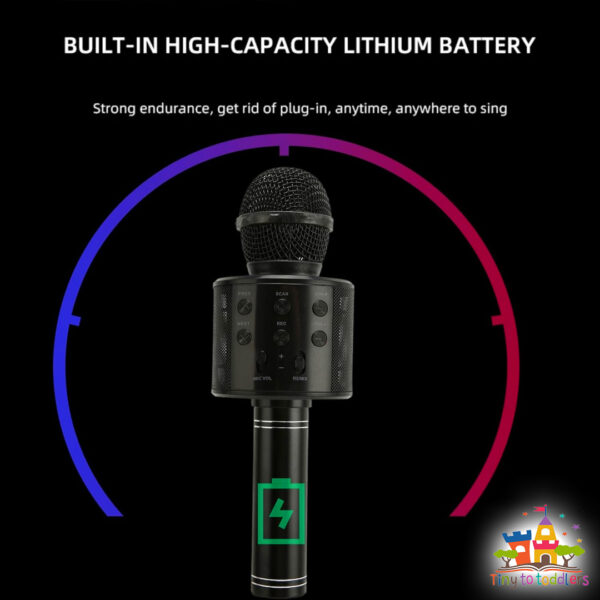 Handheld Karaoke Mic with Built-in Speaker - Image 3