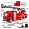 Die Cast Metal Fire Truck - Emergency Rescue Vehicle - Image 3