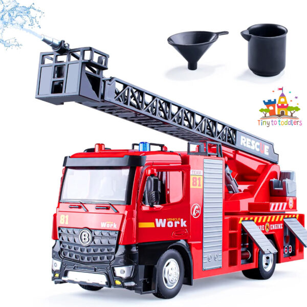 Die Cast Metal Fire Truck - Emergency Rescue Vehicle