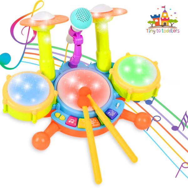 Rhythm Rocker Drum Set with Lights