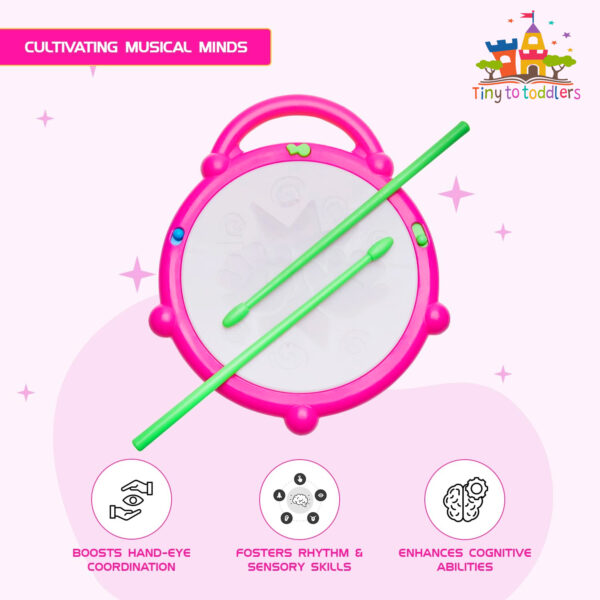 Beat Blooms Drum - Interactive Drum with Light-Up Hits - Image 3