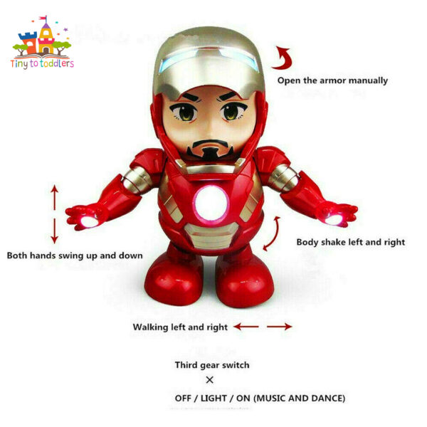 Iron Man Boogie Bot: Interactive Light & Sound Toy - Image 3