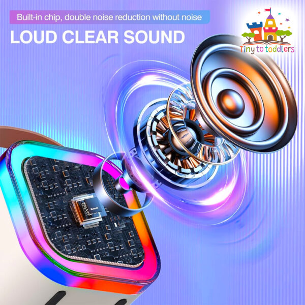 Portable Karaoke Speaker with Mic and RGB Lights - Image 6