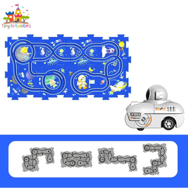 Cosmic Railway Puzzle Track Set with Spaceship - Image 3