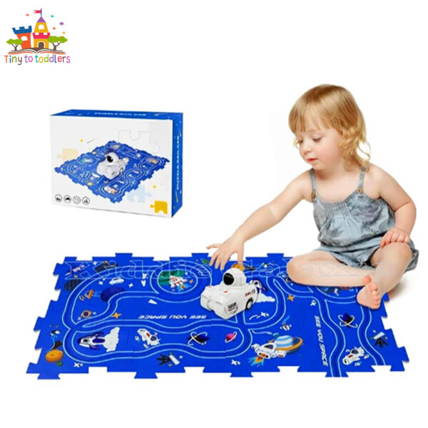 Cosmic Railway Puzzle Track Set with Spaceship - Image 2