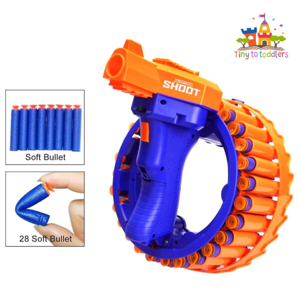 Rapid Fire Revolver Blaster with 28 Bullet - Image 4