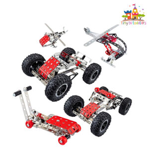 Metal Construction 5-in-1 Building Set - Stainless Steel
