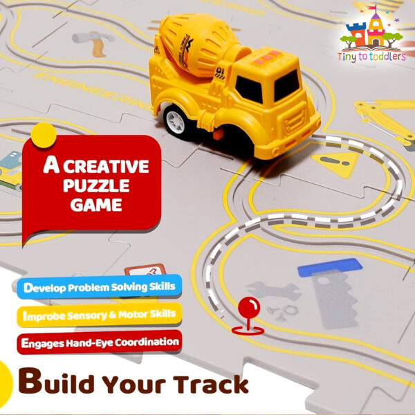 Puzzle Rail Car Cement Mixer Building Set - Image 2