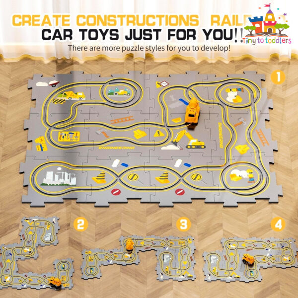 Puzzle Rail Car Cement Mixer Building Set - Image 3