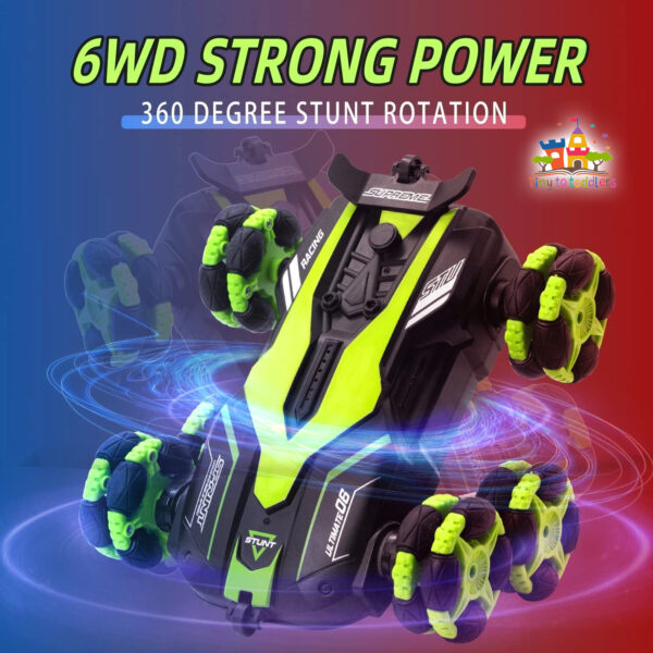 6-Wheel Stunt Car Remote Control with 360° Flips - Image 4