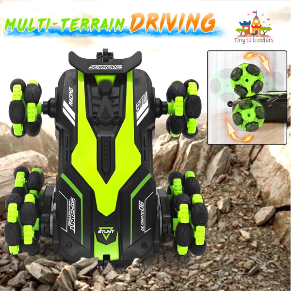 6-Wheel Stunt Car Remote Control with 360° Flips - Image 2