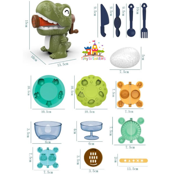 Jurassic Clay Set: Unleash Your Creativity with Dinosaur Molds - Image 2