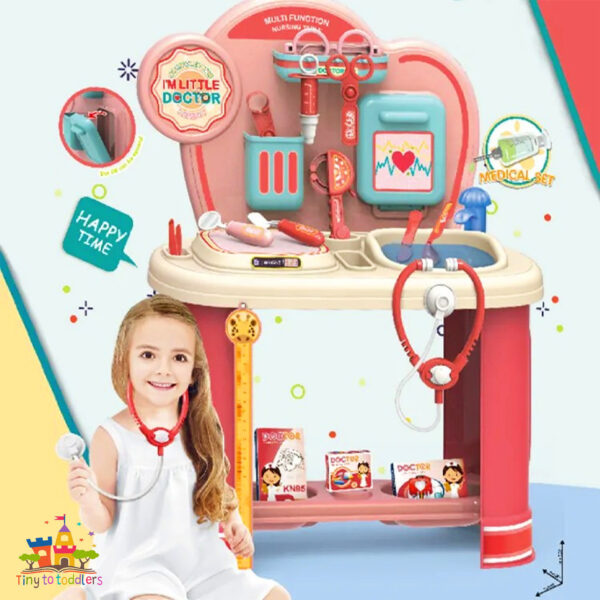 Little Doctor's Kit with Portable Exam Table - Image 2