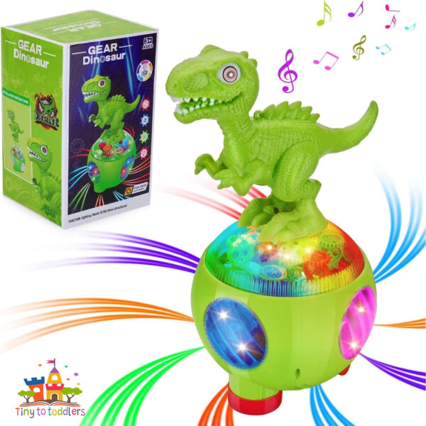 Dino Disco: Gear Dancing Dinosaur with Light & Sound