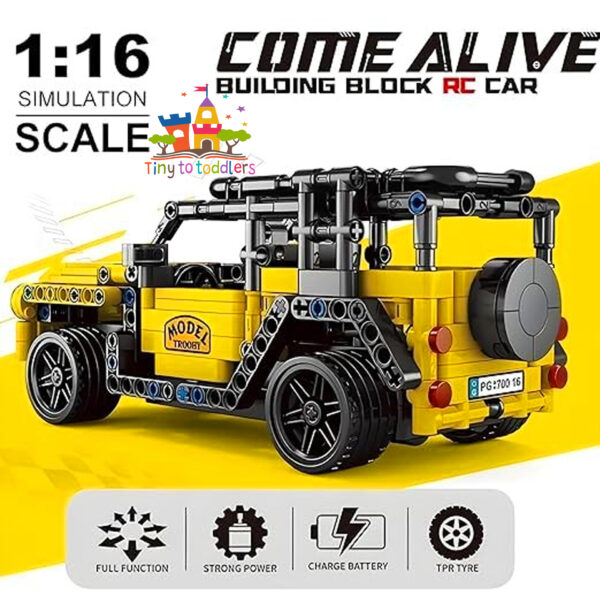 Block Building Jeep Construction Toy - Image 4