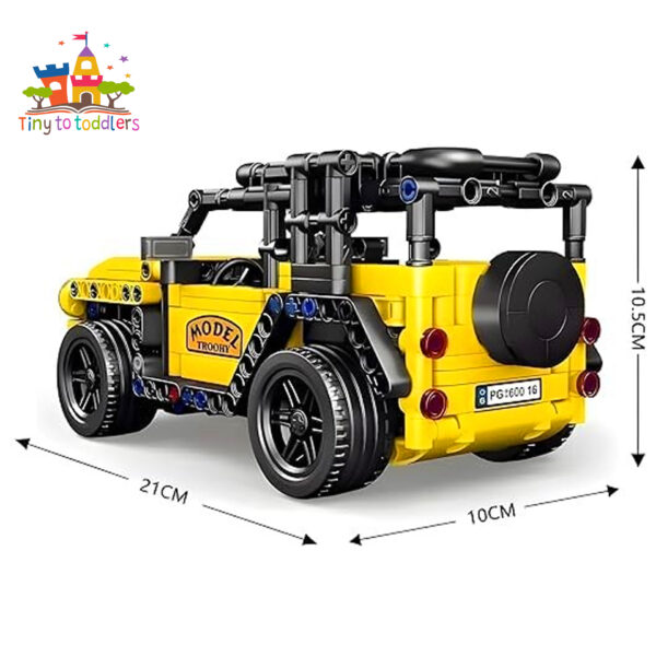 Block Building Jeep Construction Toy - Image 3