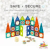 Colourful Magic Magnetic Blocks - 71 Piece Set - Image 5