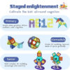 Colourful Magic Magnetic Blocks - 71 Piece Set - Image 3