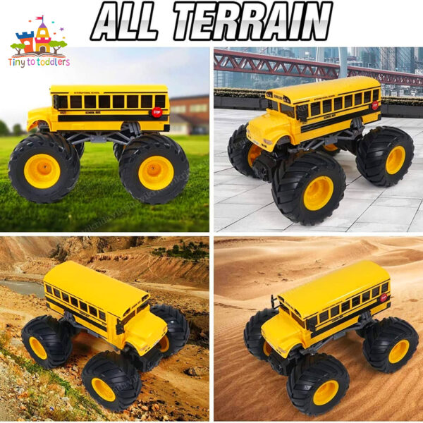 Remote Control Monster Bus with Huge Wheels and Loud Horn - Image 5