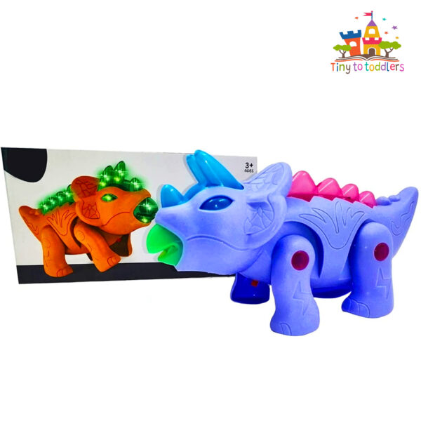 Glowing Dino Interactive Electric Pet with Roaring Sounds - Image 2