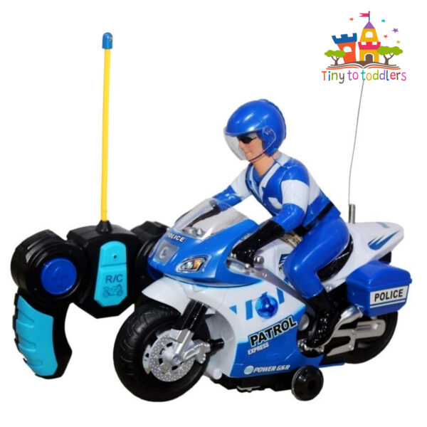 Police Patrol: Remote Control Bike with Siren and Lights