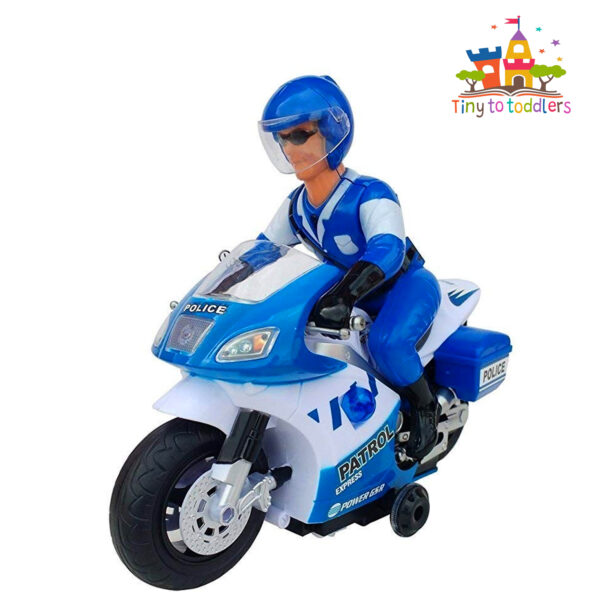 Police Patrol: Remote Control Bike with Siren and Lights - Image 2