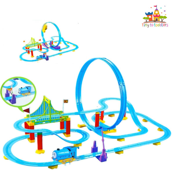 Thomas & Friends 86-Piece Train Track Set with Power Train - Image 2