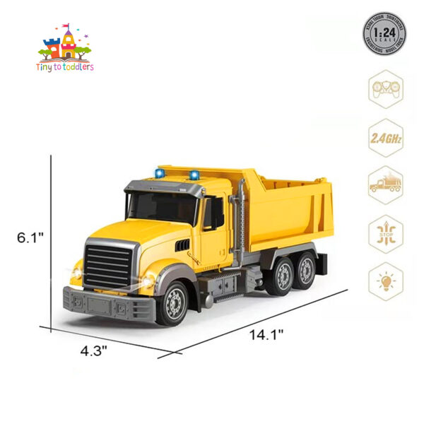 Remote Control Construction Dumper with Hydraulic Lift - Image 2